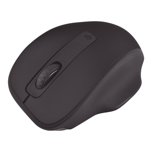 MOUSE INALAMBRICO ERGONMICO CON TEXTURA QUARONI 5 SCROLL/RECEPTOR 2.4 GHZ/800 - 2400 DPI/PTICO/4 NIVELES/BLANCO MICTB1