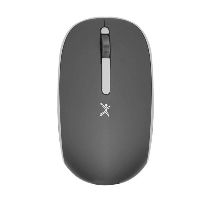 MOUSE INALAMBRICO OPTICO ERGONOMICO 1000 DPI RECEPTOR DUAL (USB Y TIPO C) SILENCIOSO PERFECT CHOICE WHISPER - NEGRO PC-045175