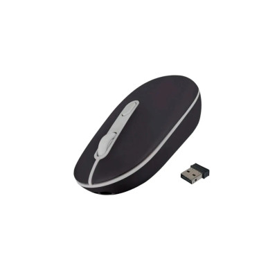 MOUSE RECARGABLE 2.4GHZ+BT COLORI CLIC SILENCIOSO - NEGRO PERFECT CHOICE PC-045243