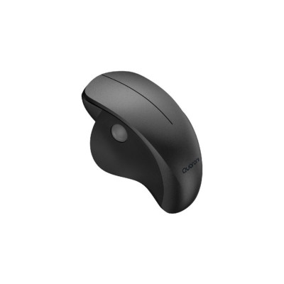 MOUSE INALAMBRICO ERGONMICO SCROLL LATERAL QUARONI 3 SCROLL/RECEPTOR 2.4 GHZ/1200 DPI/PTICO/BAJO CONSUMO/NEGRO MICON1