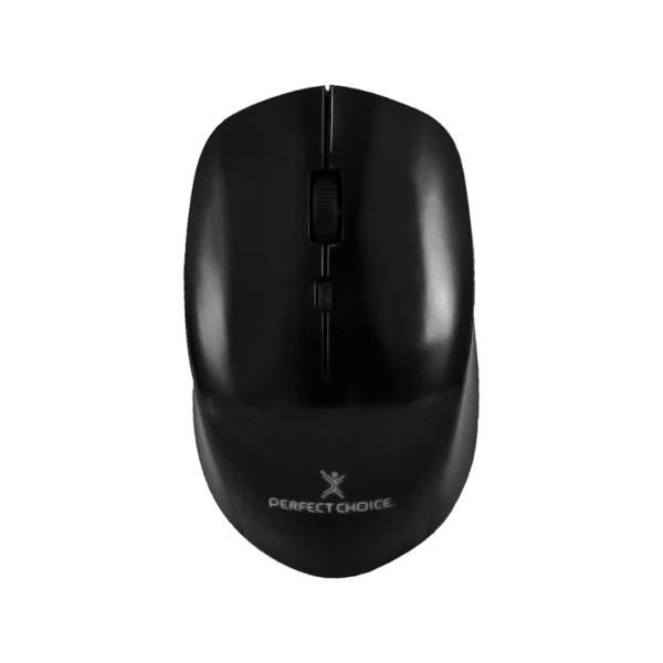 MOUSE INALAMBRICO 1600 DPI OPTICO CONECTOR USB PERFECT CHOICE ROOT PRO - NEGRO PC-045137