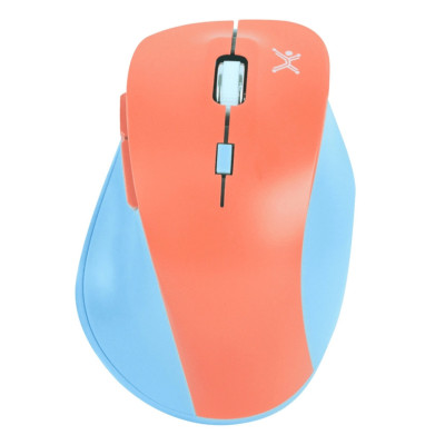 MOUSE INALAMBRICO 1600 DPI ERGONOMICO SILENCIOSO CONECTOR USB PERFECT CHOICE THUMB - AZUL/MAMEY PC-045120