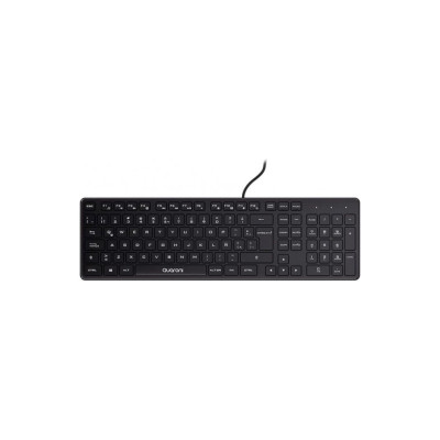 TECLADO ALAMBRICO QUARONI USB 104 TECLAS COLOR NEGRO TAQ01