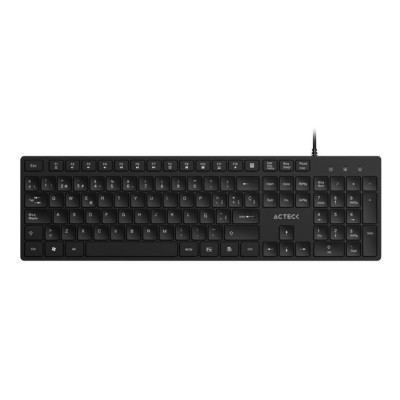 TECLADO ACTECK VANTAGE AERO TA545 / ALAMBRICO USB / MULTIMEDIA / ESPAÑOL / 105 TECLAS / WINDOWS / MEMBRANA / NEGRO / AC-943475