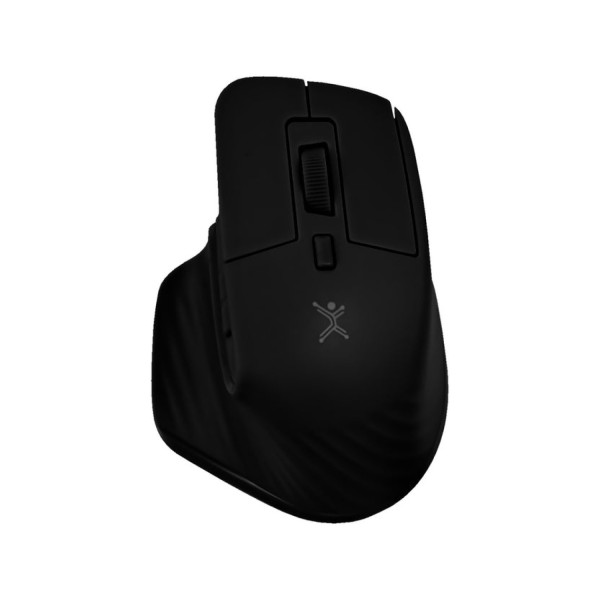 MINI MOUSE RECARGABLE SILENCIOSO, CONEXION DUAL 2.4GHZ+BLUETOOTH RECEPTOR USB/USB-C NEGRO PERFECT CHOICE PC-045274