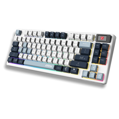 TECLADO INALMBRICO MSI FORGE FORGE GK600 TKL W SKY US INALMBRICO / BLUETOOTH / USB 2.0 / RGB