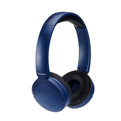 AUDIFONOS BLUETOOTH TIPO DIADEMA (ON-EAR) PANASONIC RB-HF630BE-A, COLOR AZUL, FUNCION MANOS LIBRES/MICROFONO, 72 HORAS BATERIA,