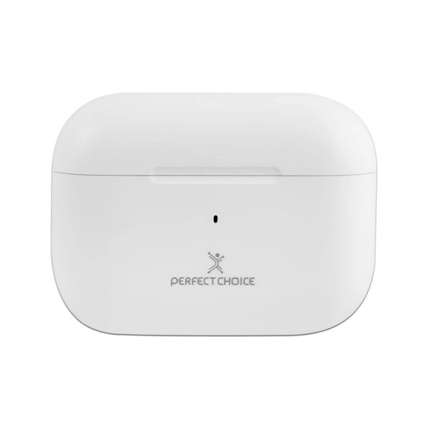 AUDIFONOS PERFECT CHOICE TWS ENC CON CARGA INALAMBRICA NESH BLANCO PC-117193