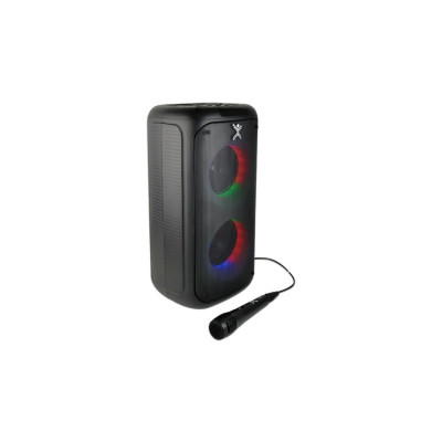 MINI BAFLE DUAL 5 FUNCION TWS LUZ RGB Y MICROFONO MINIGLOW PERFECT CHOICE PC-112716