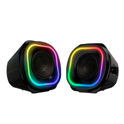BOCINA GAMER BALAM RUSH GLIMM QUAD BG555 / ALAMBRICA USB / BLUETHOOTH - 3.5 MM / SONIDO ESTEREO / 10 W / ILUMINACION LED /