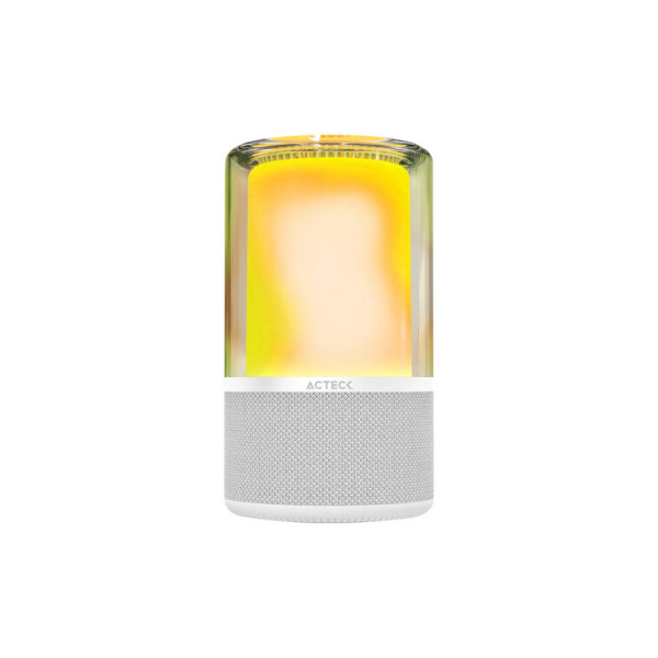 BOCINA ACTECK GLEE PURE AP70 / INALAMBRICA / BLUETOOTH - CONEXION TWS 3.5 MM / SONIDO ESTEREO / 20 W / ILUMINACION LED /