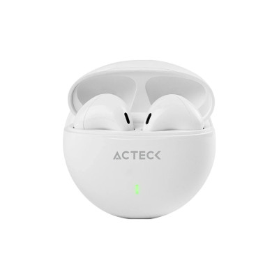 AUDIFONOS ACTECK SENSE EP230 / INALAMBRICOS / BLUETOOTH / CONTROL TACTIL / PROTECCION IPX4 CONTRA SALPICADURAS / BLANCO /