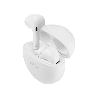 AUDIFONOS ACTECK SENSE EP230 / INALAMBRICOS / BLUETOOTH / CONTROL TACTIL / PROTECCION IPX4 CONTRA SALPICADURAS / BLANCO /