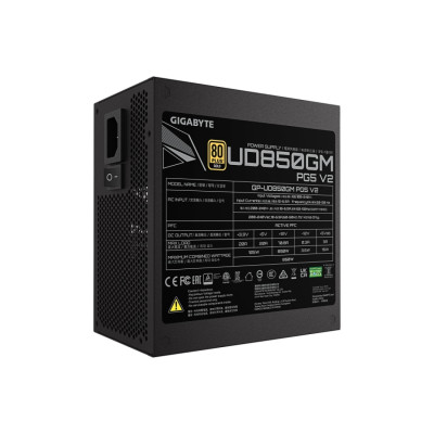 FUENTE DE PODER GIGABYTE GP-UD850GM PG5 V2 / 850W GOLD / ATX 3.1 / GAMER