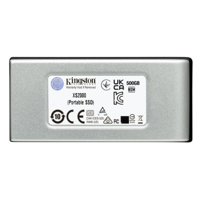 UNIDAD DE ESTADO SOLIDO KINGSTON EXTERNO XS2000 500GB USB 3.2 GEN 2X2 LECT.2000/ESCRIT.2000 MB/S CONECTOR TYPE-C SXS2000/500G