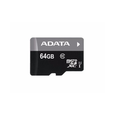 MEMORIA ADATA MICRO SDHC 64GB UHS-I CLASE 10 C/ADAPTADOR AUSDX64GUICL10-RA1