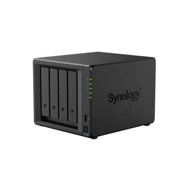 NAS SYNOLOGY DS925+ /4 BAHIAS NUCLEO CUADRUPLE 2.2 GHZ/ HASTA 80 TB, 4GB DDR4 AMPLIABLE A 32GB/ 2 PTOS LAN 2.5GBE/USB 3.2 X 2/