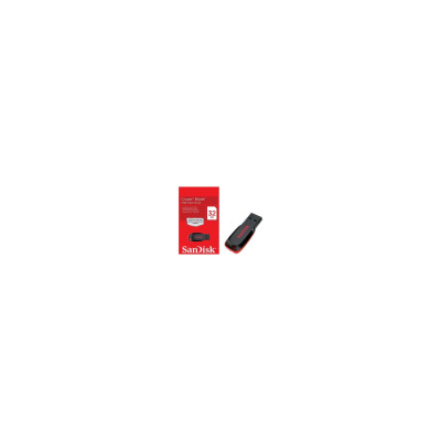 MEMORIA SANDISK 32GB USB 2.0 CRUZER BLADE Z50 NEGRO C/ROJO SDCZ50-032G-B35
