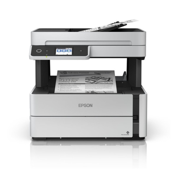 MULTIFUNCIONAL EPSON M3180, 39 PPM NEGRO, TINTA CONTINUA, ECOTANK, USB, WIFI, RED, ADF, MONOCROMATICA C11CG93301
