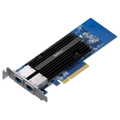 TARJETA DE RED SYNOLOGY E10G30-T2 DE 2 PUERTO ETHERNET 10 GBE DE ALTA VELOCIDAD, PCIE 3.0 X8 PARA NAS. VER MODELOS COMPATIBLES