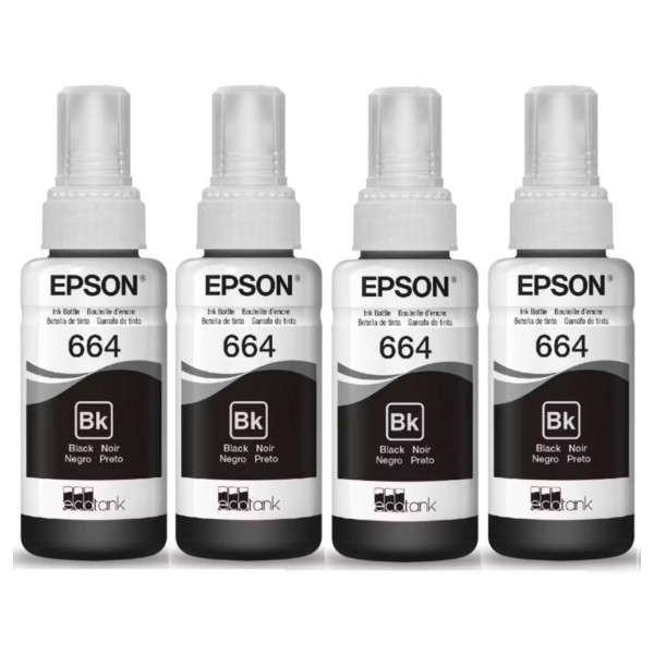 CARTUCHO EPSON MODELO 664 NEGRO, PARA L110, L200, L210, L350, L355, L555, L300, L1300 T644120