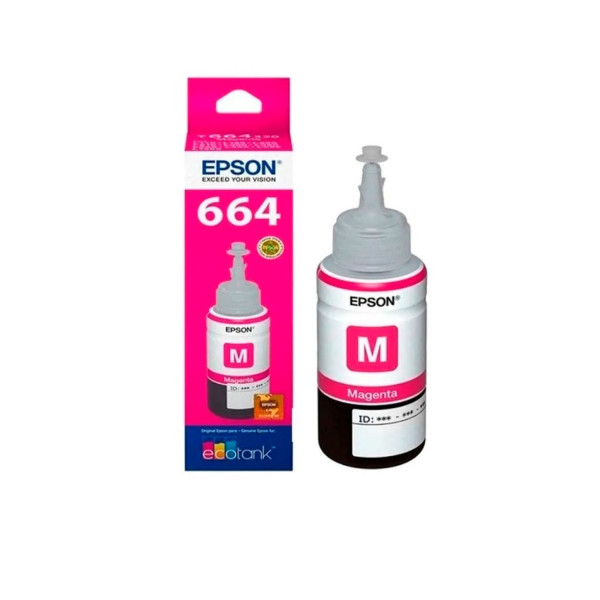 CARTUCHO EPSON MODELO 664 MAGENTA, PARA L110, L200, L210, L350, L355, L555, L300, L1300 T664320