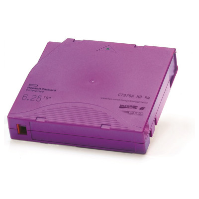CARTUCHO DE DATOS HPE LTO-6 ULTRIUM DE 6.25 TB RW 400 MB/S C7976A