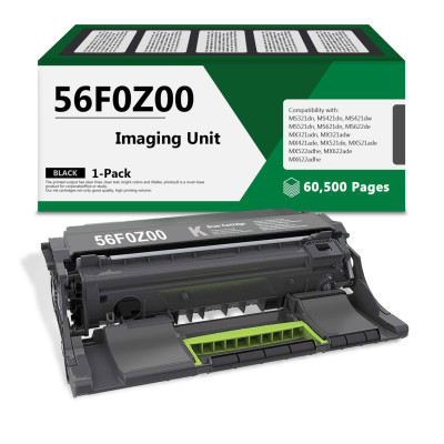 UNIDAD DE IMAGEN LASER LEXMARK COLOR NEGRO 56F0Z00, HASTA 60000 PAGINAS, MODELOS MS321, MX521, MX622, MX522, MX321, MX421,