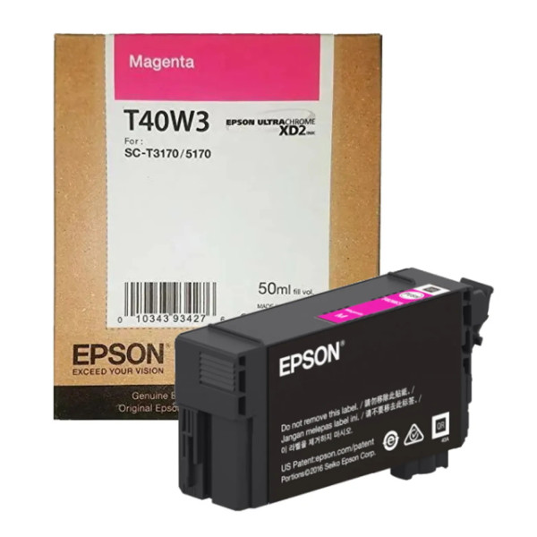 Cartucho Epson T40W magenta para Plotter T3170SR T3170M T40W320