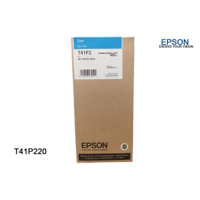 CARTUCHO EPSON MODELO T41P CYAN, PARA PLOTTER T5470M / T5475SR (350 ML) T41P220