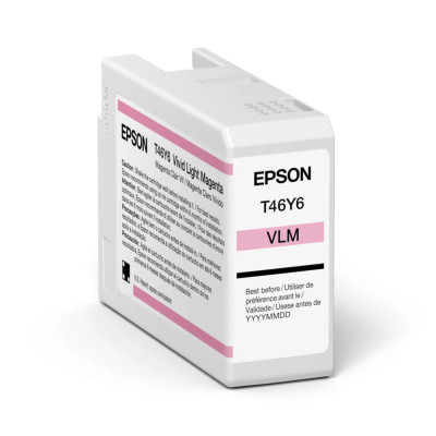 CARTUCHO EPSON MODELO T46Y MAGENTA LIGHT, PARA PLOTTER P900 (50 ML) T46Y600