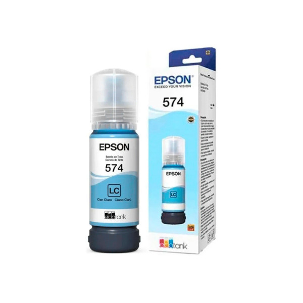 BOTELLA DE TINTA EPSON MODELO T574 CYAN CLARO PARA L8050 T574520-AL