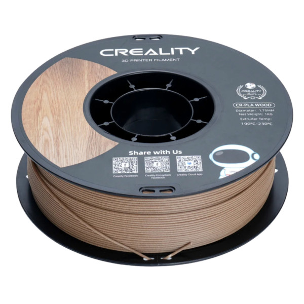 FILAMENTO DE IMPRESION 3D CREALITY CR-WOOD WHITE PINE -1.75 MM- 1 KG 3301130001