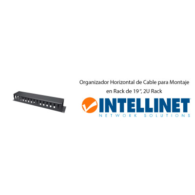 Organizador horizontal Intellinet 716062 19 2U metálico