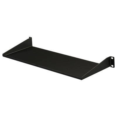 CHAROLA ESTANTE FIJO VOLADIZO UNIVERSAL 1U DE 19 PARA RACK ARMARIO - EN ACERO - 15KG - 7 DE PROFUNDIDAD - NEGRO - STARTECH.COM