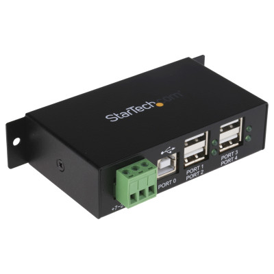 ADAPTADOR CONCENTRADOR HUB USB 2.0 DE 4 PUERTOS REFORZADO INDUSTRIAL CON ALIMENTACION - STARTECH.COM MOD. ST4200USBM