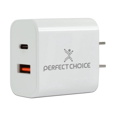 CARGADOR DE CORRIENTE 30W PERFECT CHOICE BLANCO PC-240426