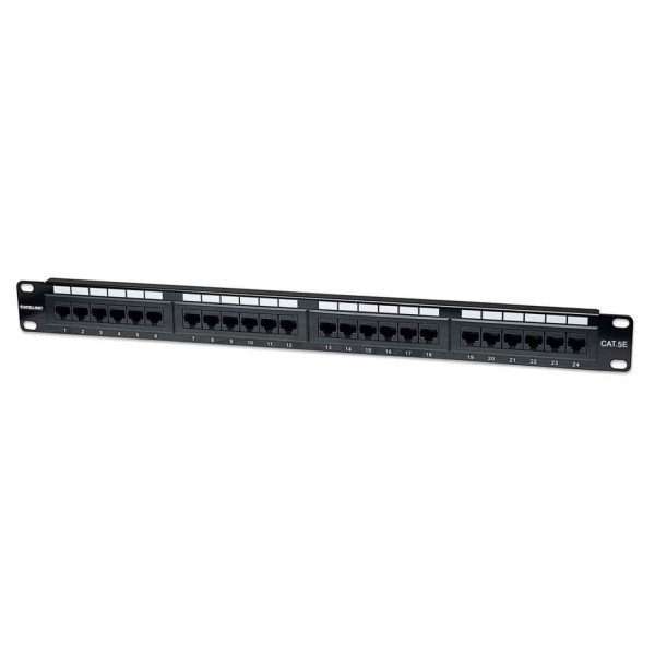 PANEL PARCHEO,INTELLINET,513555, CAT 5E, 24 PTOS 1 NIV. RACK