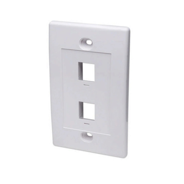 Tapa Faceplate Intellinet 163293 2 Perforación blanco