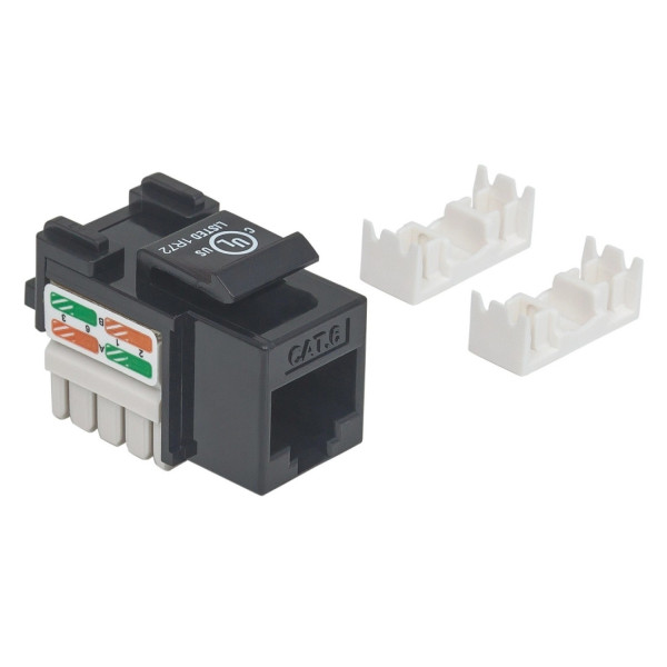 JACK,INTELLINET,210720, CAT 6 DE IMPACTO (KEYSTONE) NEGRO