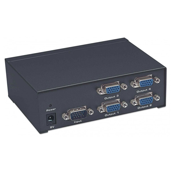 VIDEO SPLITTER,MANHATTAN,207348, SVGA 1 IN 4 OUT ALTA RESOLUCION