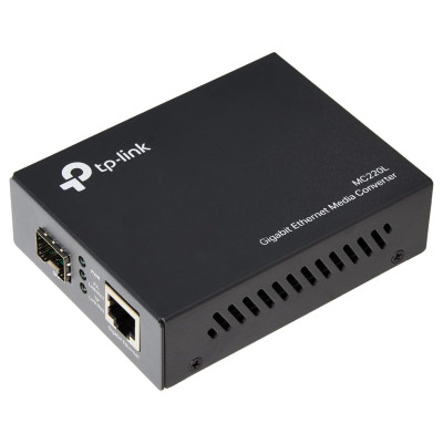 CONVERTIDOR DE MEDIOS TP-LINK MC220L RJ45 1000MBPS A SFP GIGABIT 0.55KM MULTIMODO Y 10 KM MONOMODO