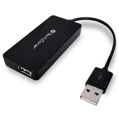 HUB - TECHZONE - TZ17HUB02 - 4 PUERTOS - USB 2.0