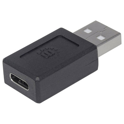 ADAPTADOR,MANHATTAN,354653, USB-C V2.0, AM-CH NEGRO