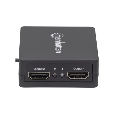 VIDEO SPLITTER,MANHATTAN,207652, HDMI 1080P, 1 IN2 OUT, ALIMENTADO POR USB