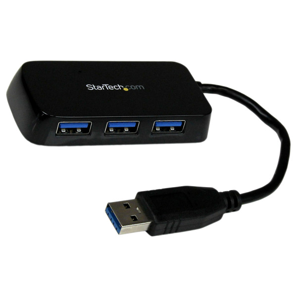 HUB USB 3.0 DE 4 PUERTOS - ADAPTADOR CONCENTRADOR HUB USB 3.0 SUPER SPEED 4 PUERTOS SALIDAS PORTATIL PARA LAPTOP COMPUTADORA -