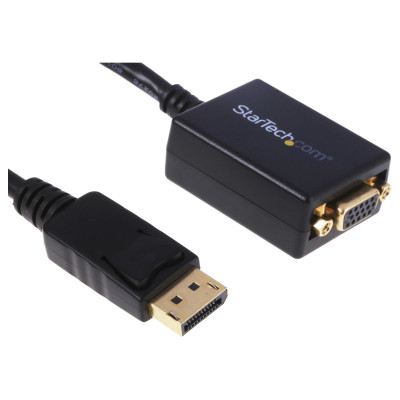 ADAPTADOR DE VIDEO DISPLAYPORT DP A VGA - CONVERTIDOR EXTERNO - CABLE ACTIVO - HEMBRA VGA - MACHO DP- HASTA 1920X1200 -