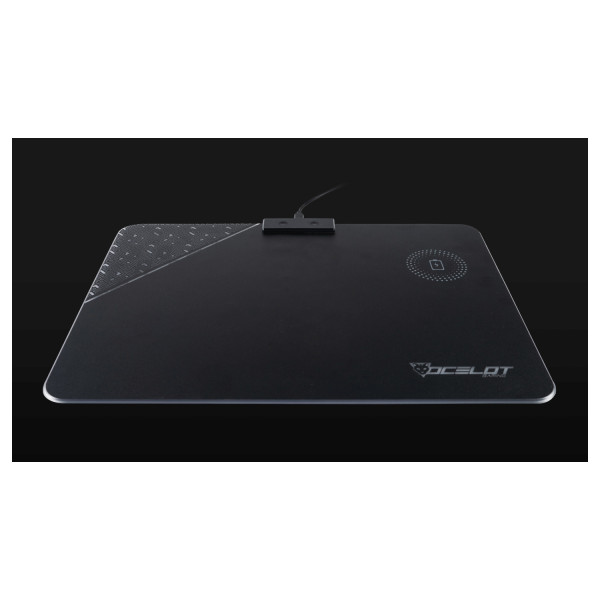 OCELOT MOUSE PAD RIGIDO TIPO RGB, CARGA INALAMBRICA PARA SMARTPHONES, CONEXIN MEDIANTE USB PLUG AND PLAY OMPR01