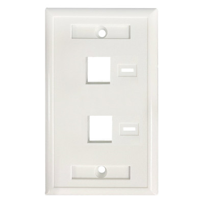TAPA FACEPLATE , INTELLINET,772396, BLANCO 2 PERF. ETIQUETA