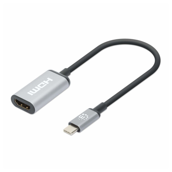 CONVERTIDOR,MANHATTAN,153706,USB-C A HDMI H, 4K60HZ